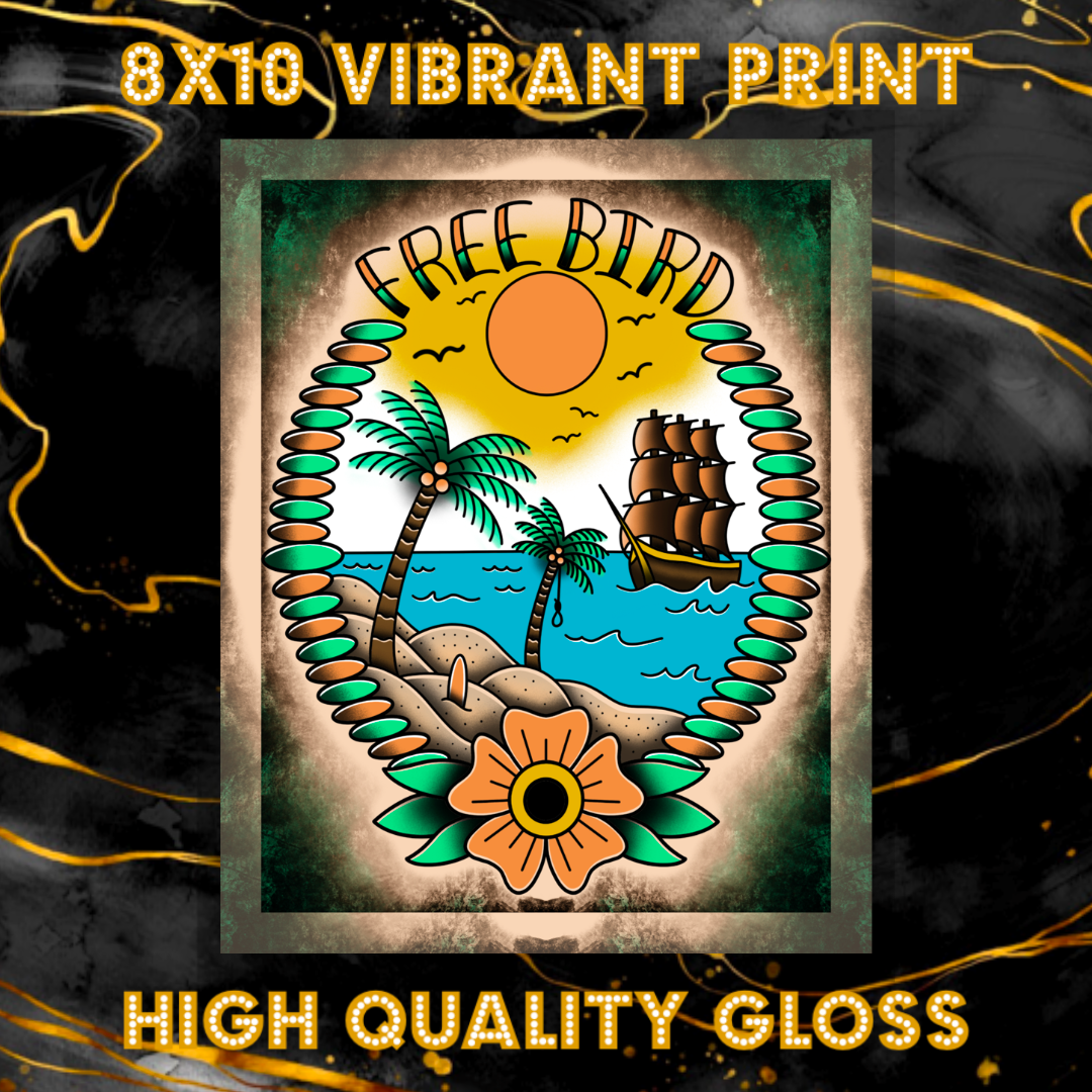 8x10 Vibrant Art Print - High Quality Gloss Paper