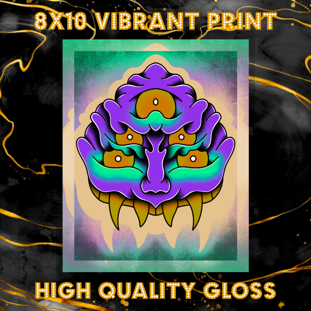 8x10 Vibrant Art Print - High Quality Gloss Paper