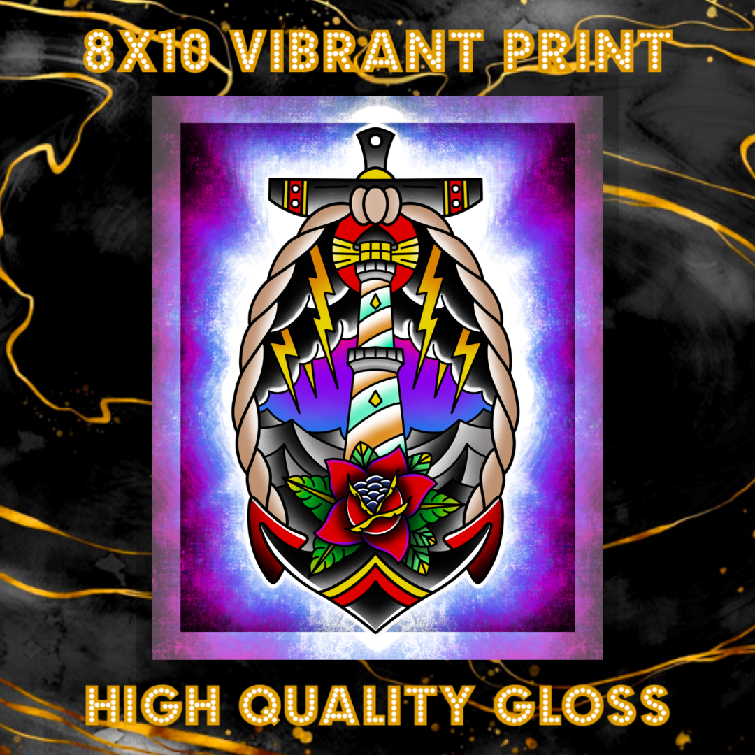 8x10 Vibrant Art Print - High Quality Gloss Paper