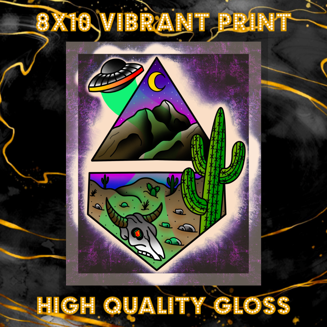 8x10 Vibrant Art Print - High Quality Gloss Paper
