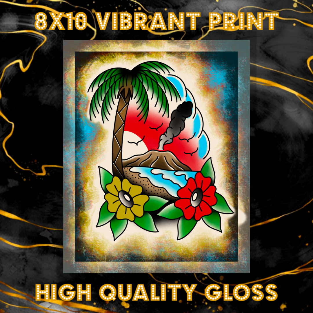 8x10 Vibrant Art Print - High Quality Gloss Paper